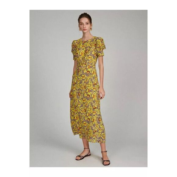 SALONI Dresses & Skirts - Saloni Bianca Dress In Citrus Jungle Monkey Print Size US 4 $625